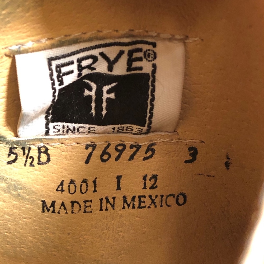 SOLD! Gorgeous FRYE Lindsey Plate Cognac Distressed Boot - Picture 13 of 15